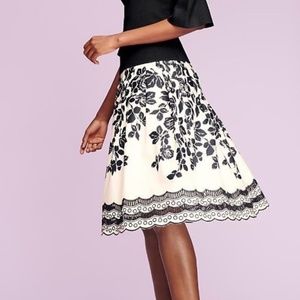 Talbots Pleated Cascading Roses Skirt, 16